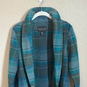 Rachel zoe plaid wool blend jacket